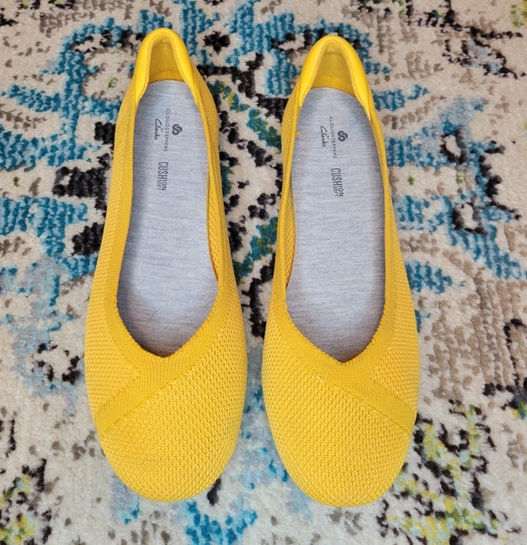 Cloudsteppers by Clarks Shoes - NWOB Clarks Cloudsteppers Carly Wish Washable Slip On Mustard Shoes Size 7.5